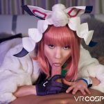 Kate Quinn in VR cosplay sex sucking cock.